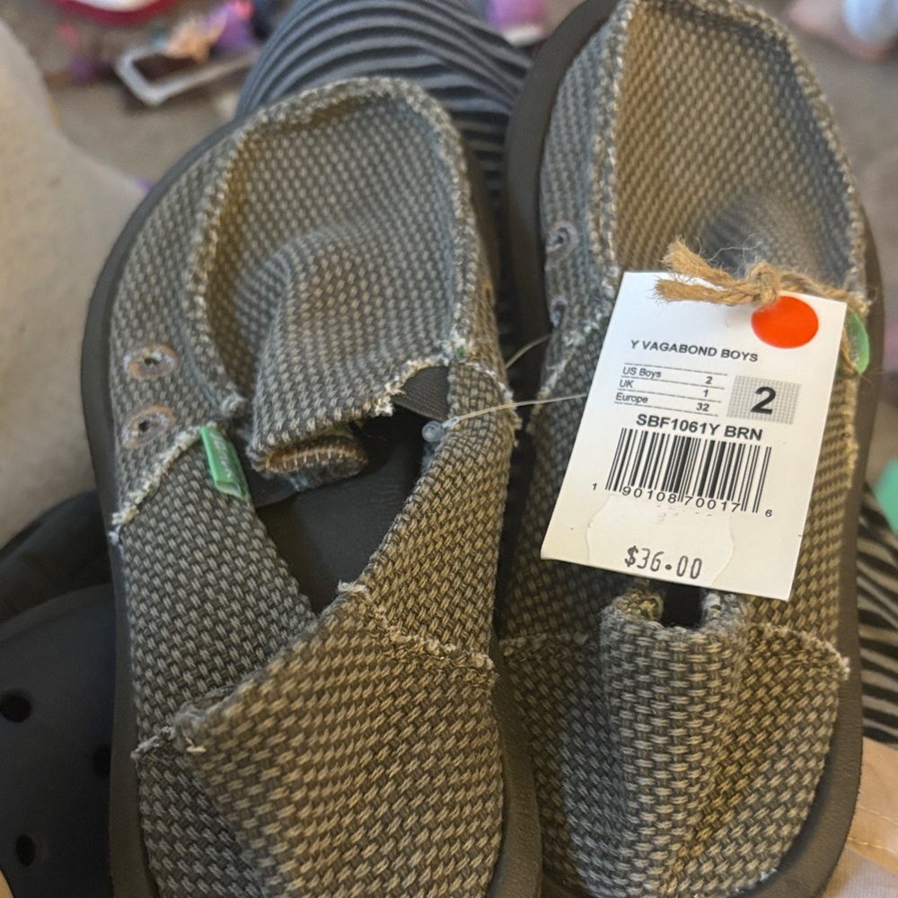 Sanuk Kids' Brn Moccasins